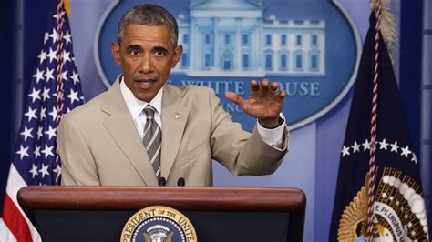 Obama Marks 10th Anniversary Of Tan Suit Fury By Praising .